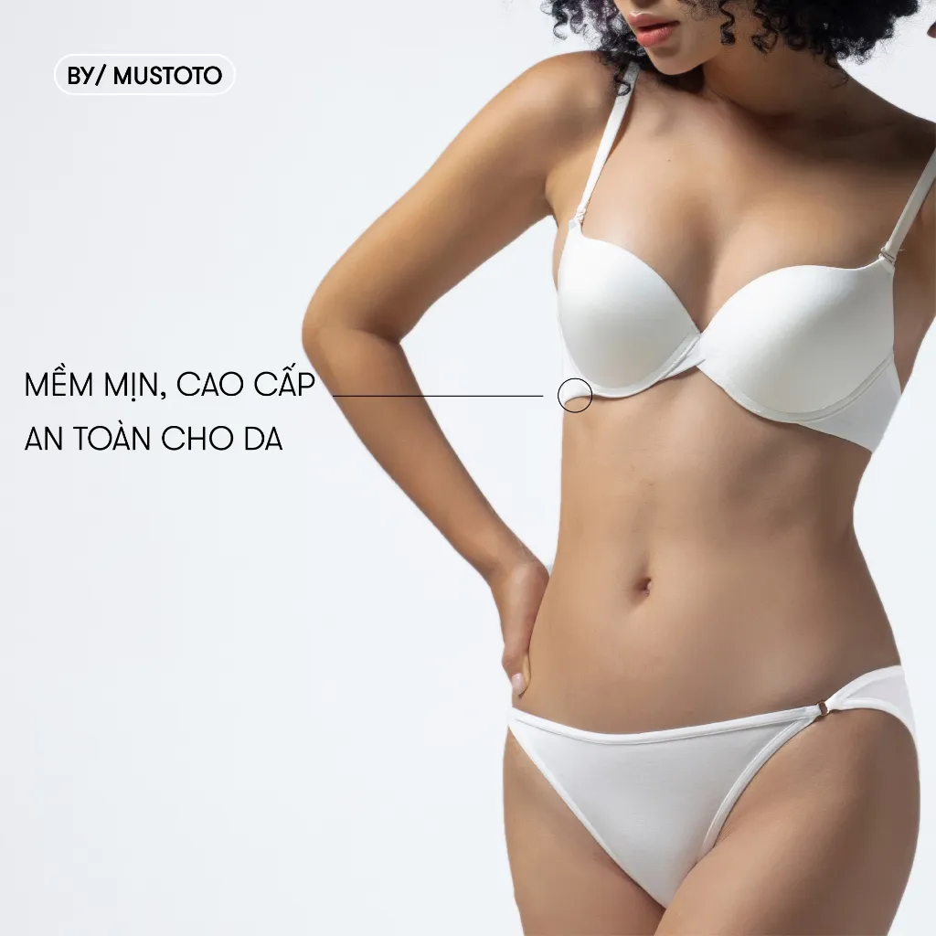 Ảnh Áo Lót Nữ Bra Mustoto Nâng Ngực Có Gọng Mút Vừa 2cm Bra Hop (MA26) 4