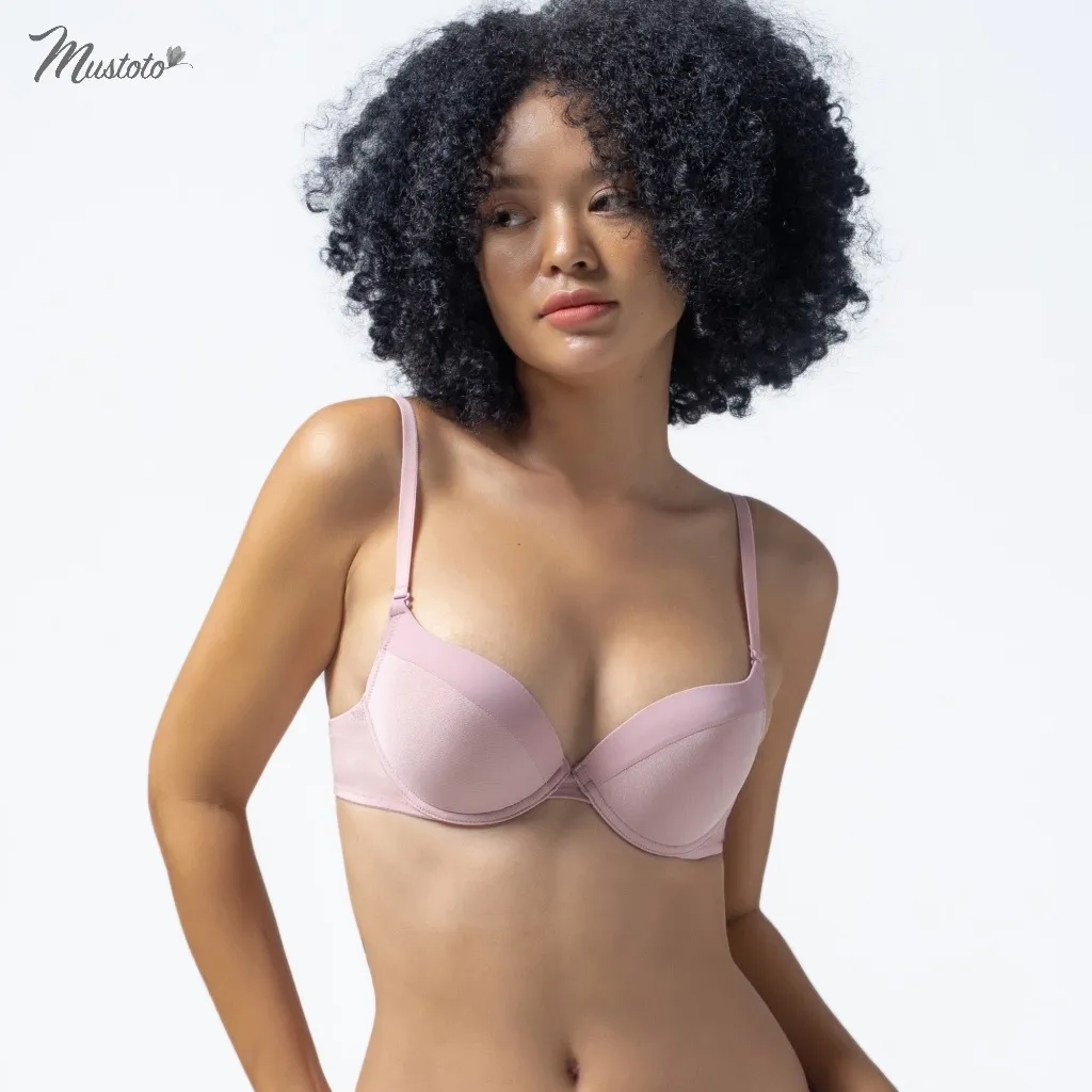 Ảnh Áo Lót Nữ Mustoto Bra Mút Mỏng 0,2cm Có Gọng Nâng (MA43) 1