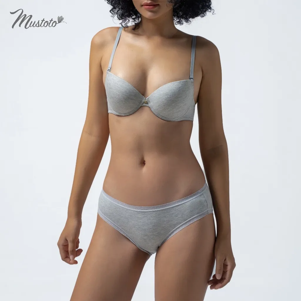 Ảnh Áo Lót Nữ Mustoto Bra Mút Mỏng Có Gọng Mềm Nâng Ngực Bamboo Kháng Khuẩn Mây (MA17) 3