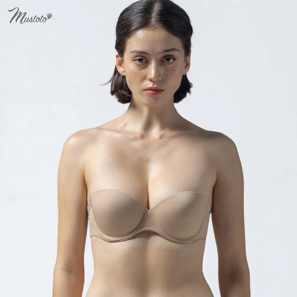 Ảnh Áo Lót Nữ Nâng Vừa 1,5cm Gọng Mềm Không Tụt (Mustoto MA45) 1