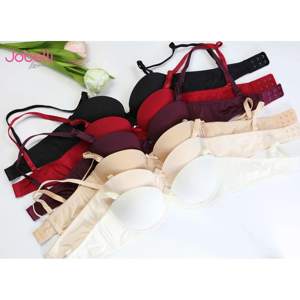Ảnh Áo lót nữ trơn, cúp ngang nửa ngực, mút mỏng Jobelli A2322 1