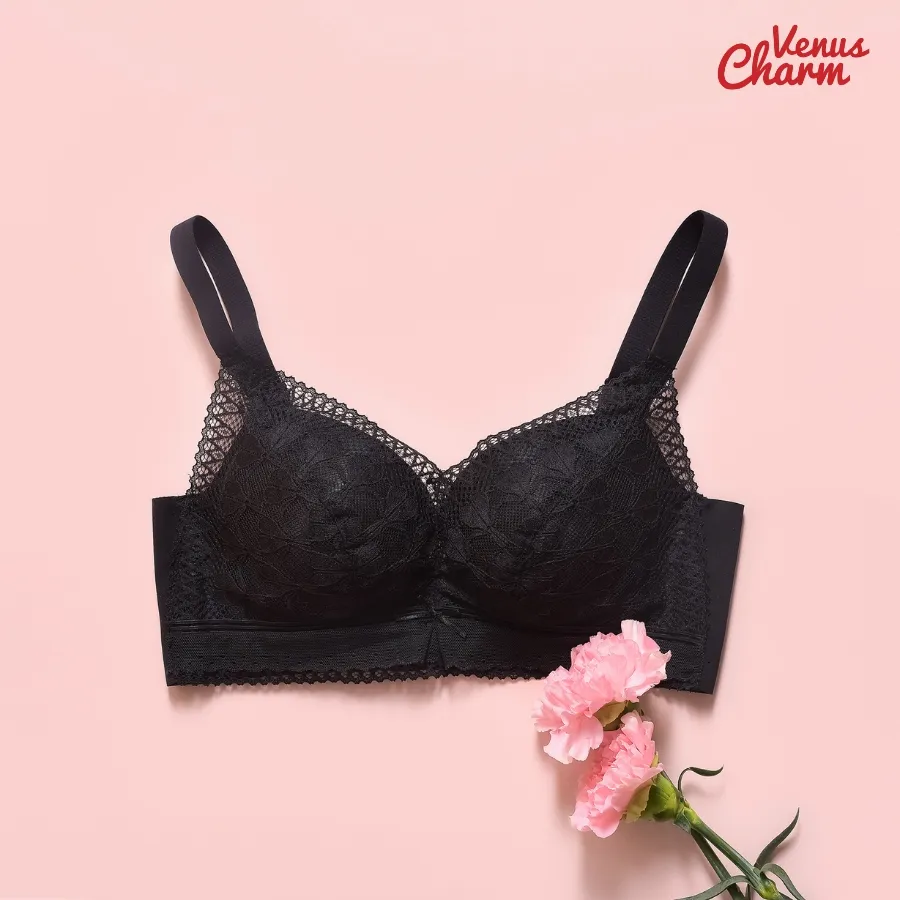 Ảnh Áo lót nữ Venus Charm ren đệm dày nâng ngực 6cm cho form ngực nhỏ bản lưng to 6018 4