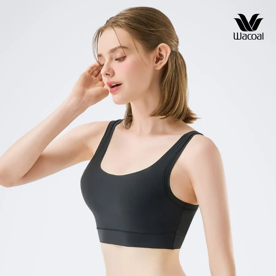 Ảnh Áo lót nữ Wacoal không gọng nâng ngực đệm mút có thể tháo rời, Áo bra 2 dây bản to - I22SFB220 4