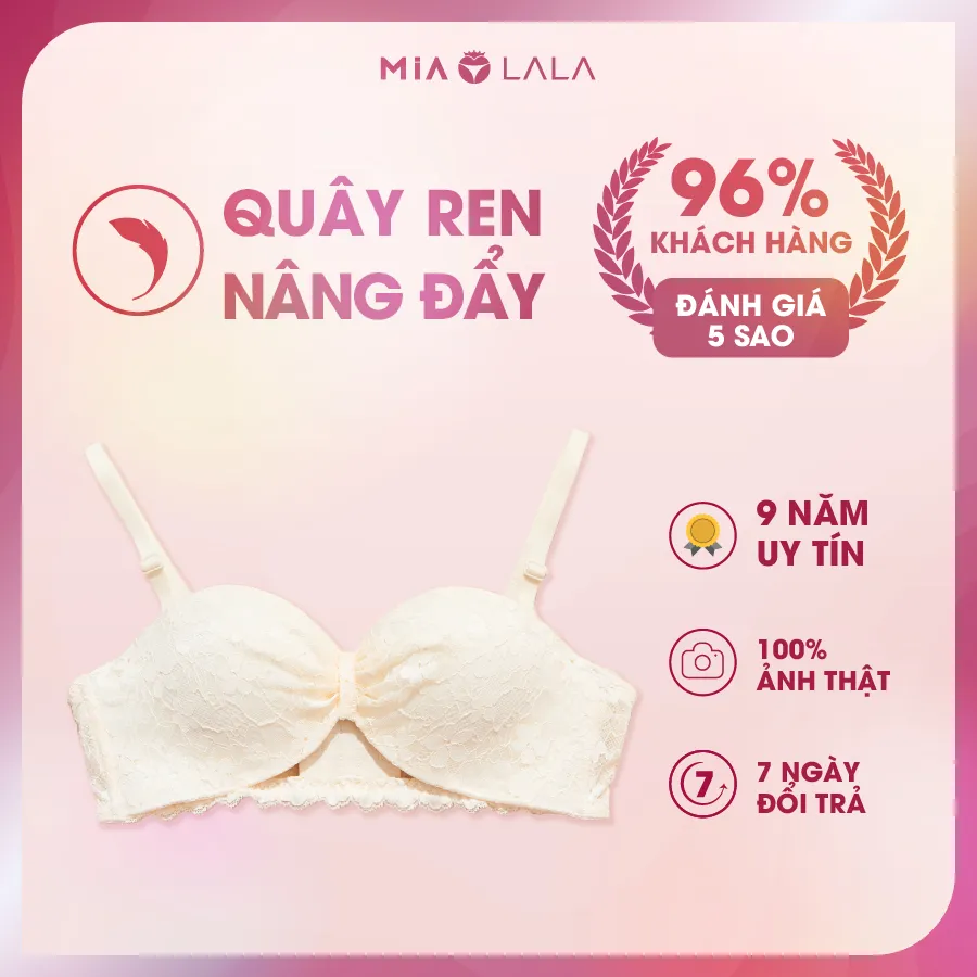 Ảnh Áo lót ren không gọng đệm vừa 2cm MIALALA 2291 FA02062291 2
