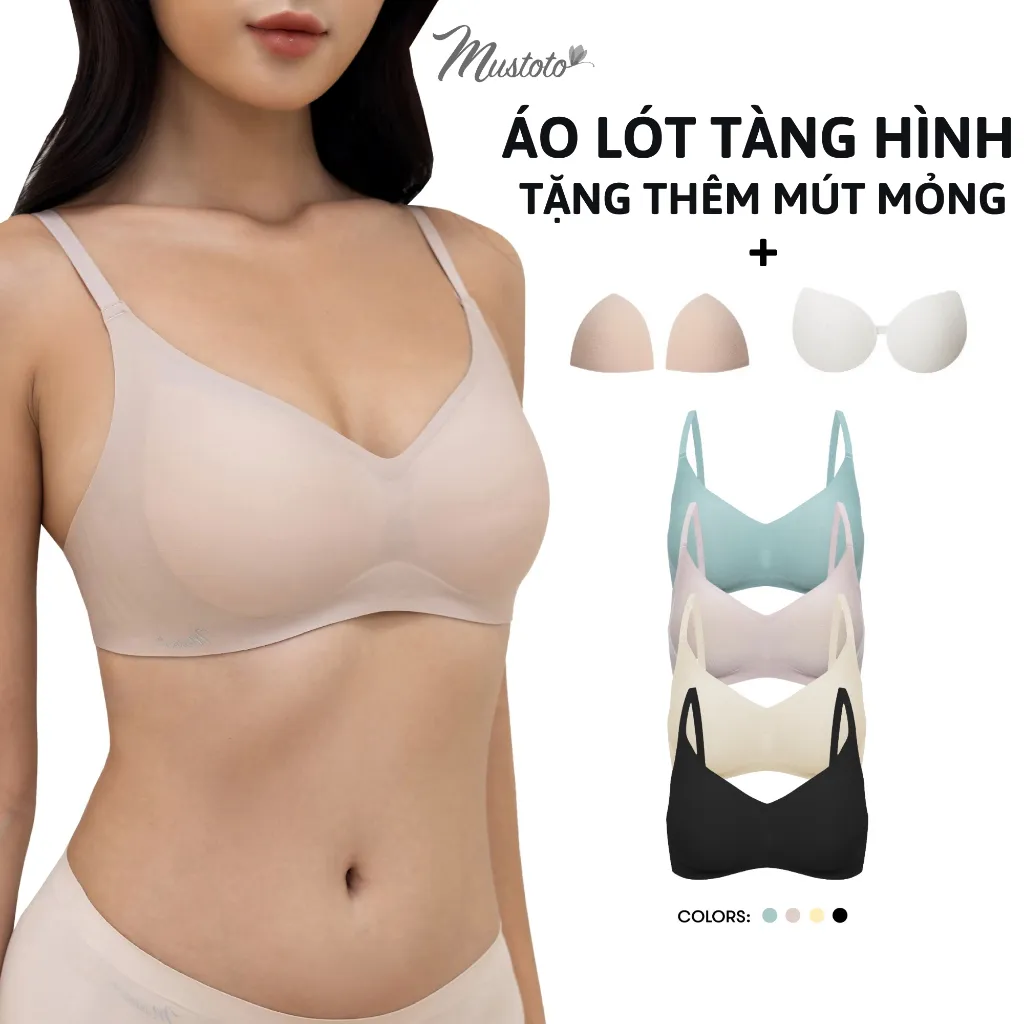 Review Áo Lót Tàng Hình Mustoto MA62: Không Gọng, Nâng Vừa, Siêu Thoải Mái