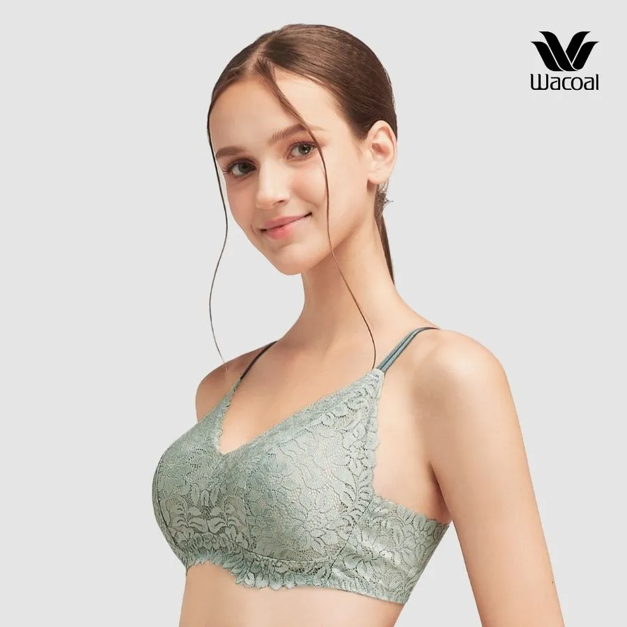 Ảnh Áo lót Wacoal Lecien VLSF101 không gọng, nâng vừa, ren, mút mỏng, full cup - LSF101 smart size 1