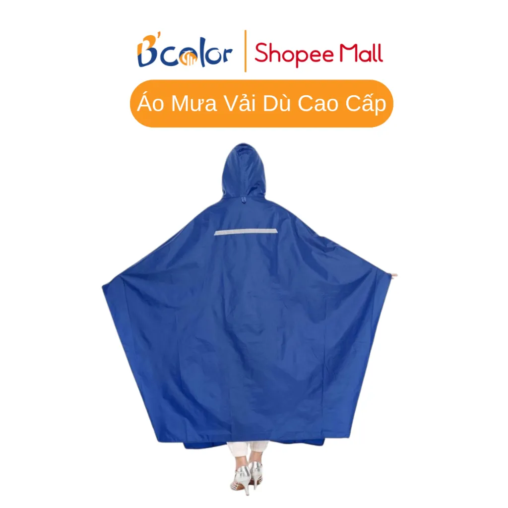 Ảnh Áo mưa cánh dơi vải dù cao cấp chống thấm, chống nước kèm túi 3