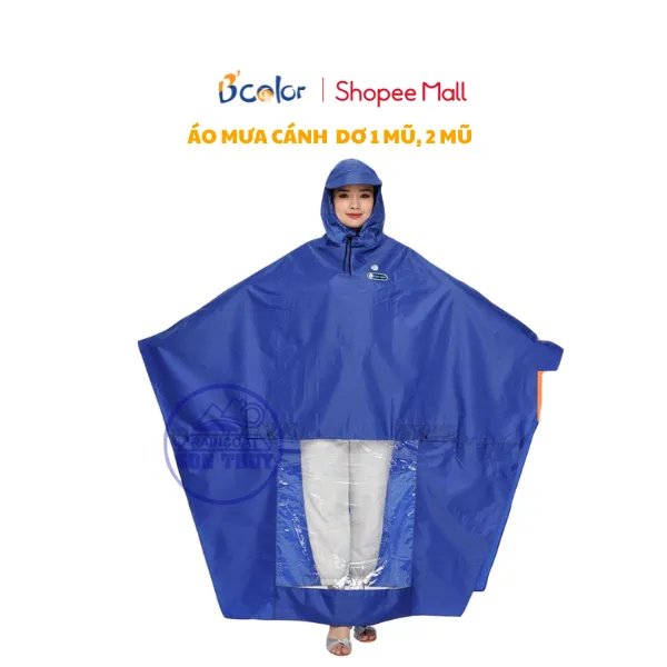 Ảnh Áo mưa cánh dơi vải dù cao cấp chống thấm, chống nước kèm túi 4