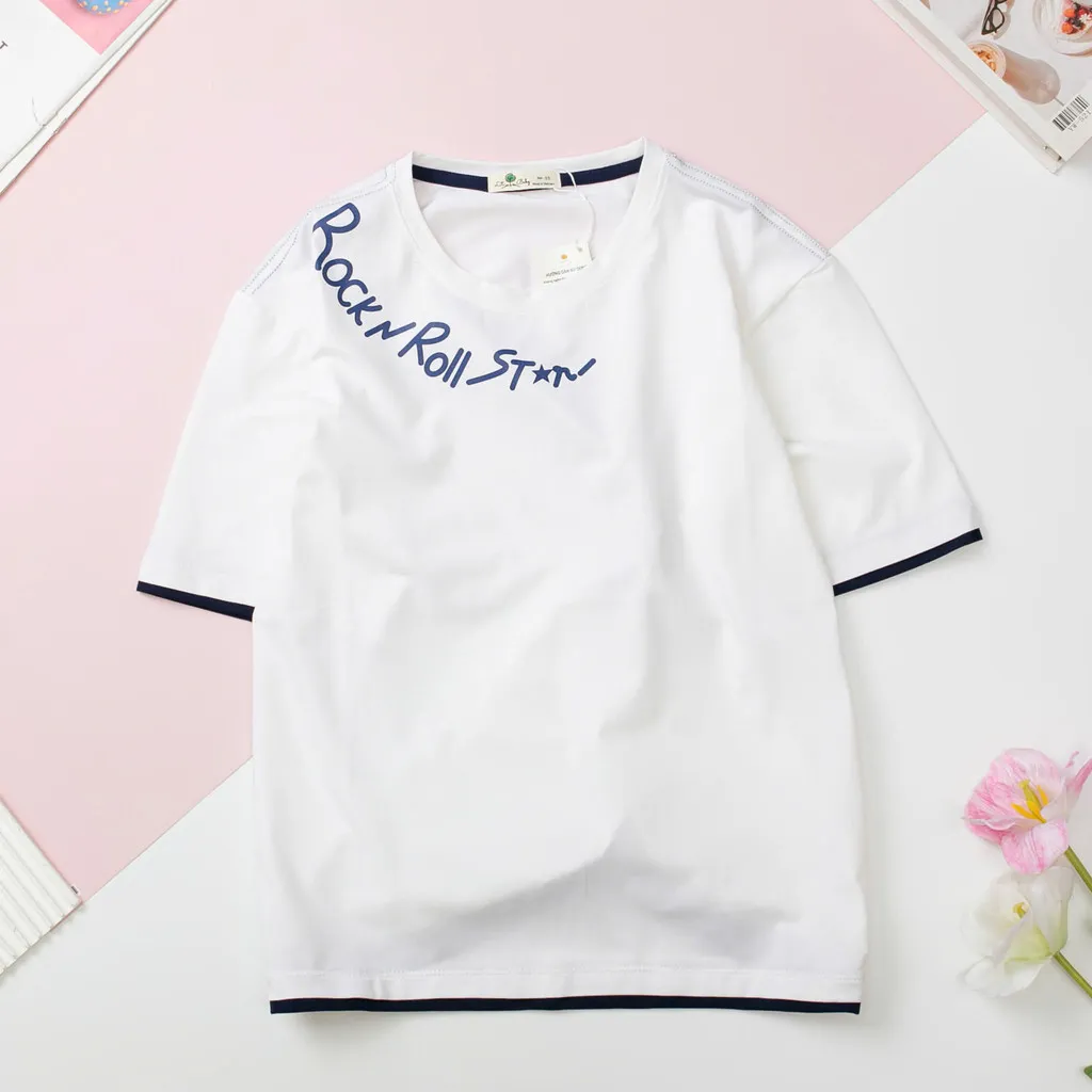 Ảnh Áo mùa hè cotton bé trai LITIBABY in chữ Rock&Roll size đại 15 đén 18 tuổi 2