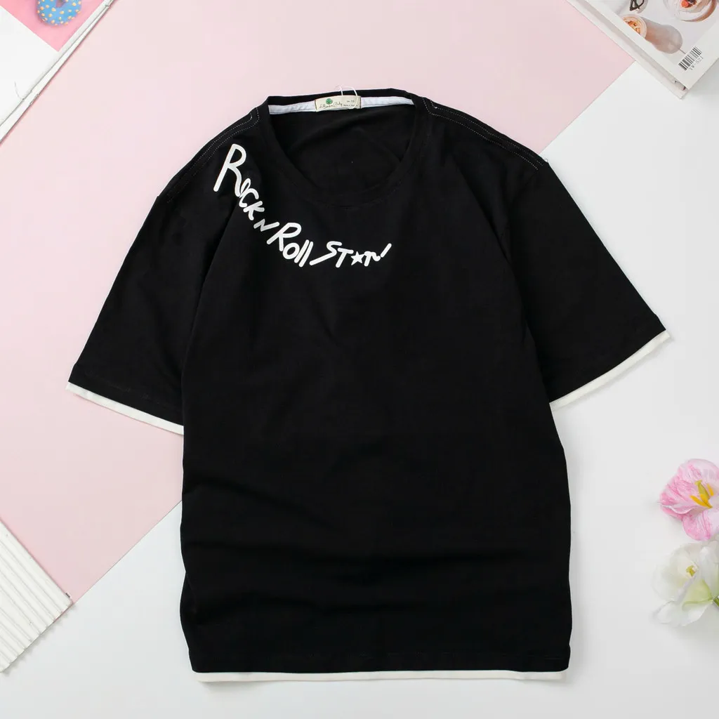 Ảnh Áo mùa hè cotton bé trai LITIBABY in chữ Rock&Roll size đại 15 đén 18 tuổi 4