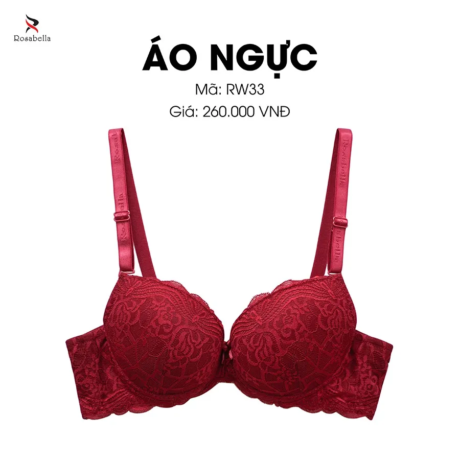Ảnh Áo Ngực Có Gọng ROSABELLA Chất Liệu Cao Cấp Lớp Mút Dày Cúp Ôm Sát Giúp Nâng Đẩy Vòng 1 Tối Đa RW33 1