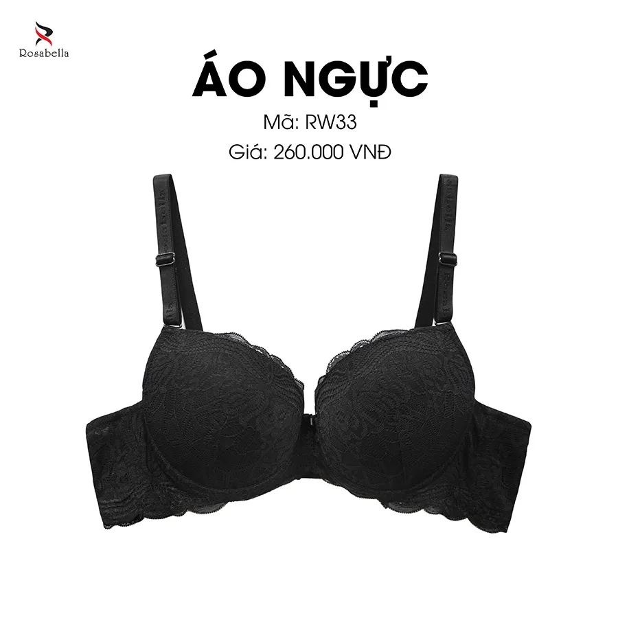 Ảnh Áo Ngực Có Gọng ROSABELLA Chất Liệu Cao Cấp Lớp Mút Dày Cúp Ôm Sát Giúp Nâng Đẩy Vòng 1 Tối Đa RW33 4