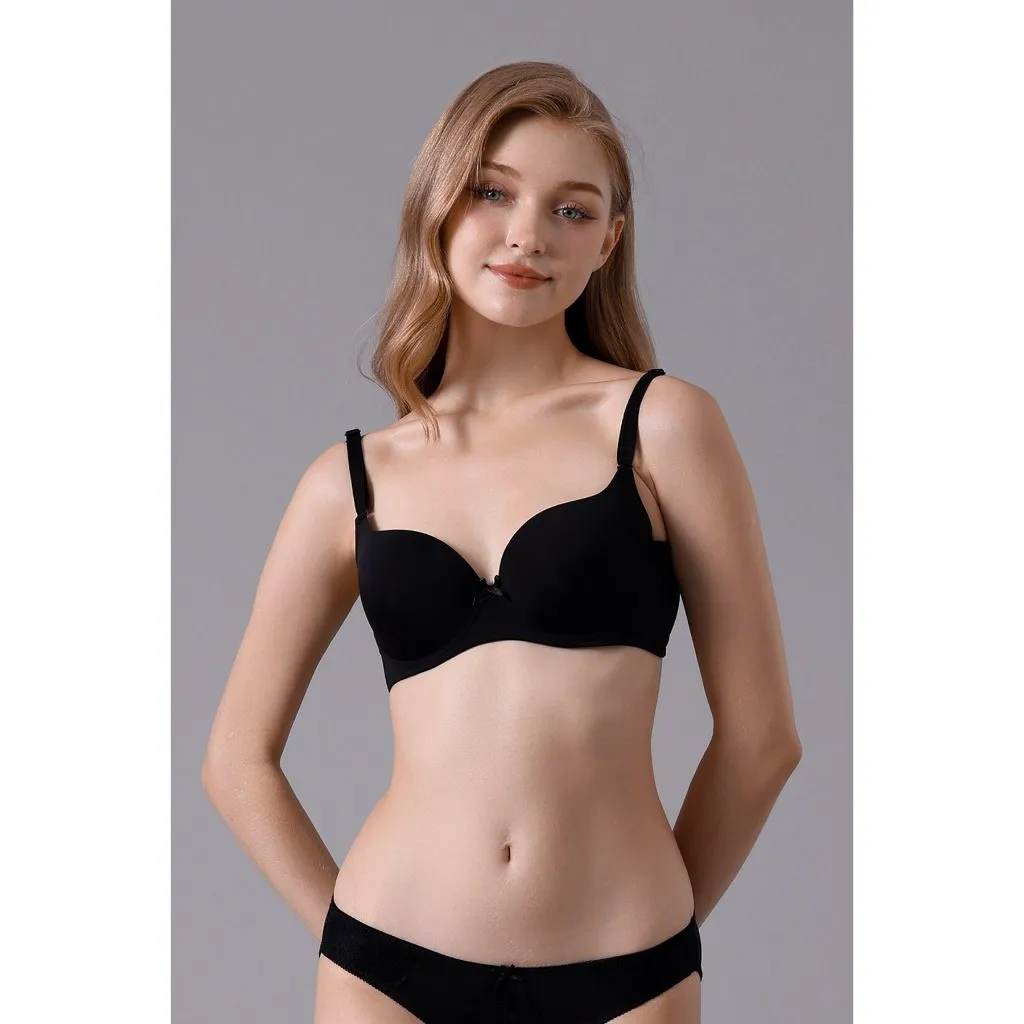Ảnh Áo ngực Misaki full cup mút mỏng đai U dáng trơn basic -M1005 4