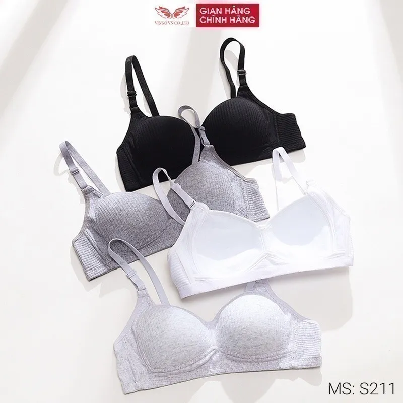 Đánh Giá Áo Ngực Mút Mỏng Không Gọng VINGO S211 Cotton Thoáng Khí