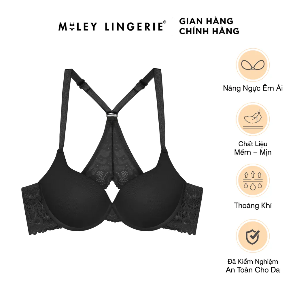 Ảnh Áo Ngực Nâng Vừa Lưng Phối Ren Cánh Bướm Miley Lingerie 1
