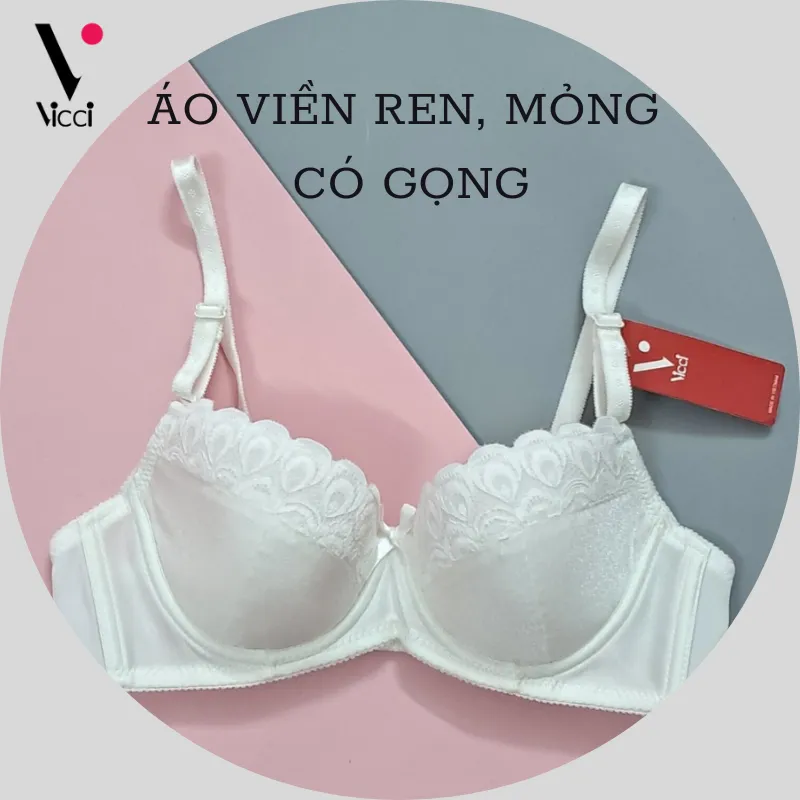 Ảnh Áo ngực nữ có gọng, mỏng không đệm Vicci AV.05 - AV.06 ôm ngực 4