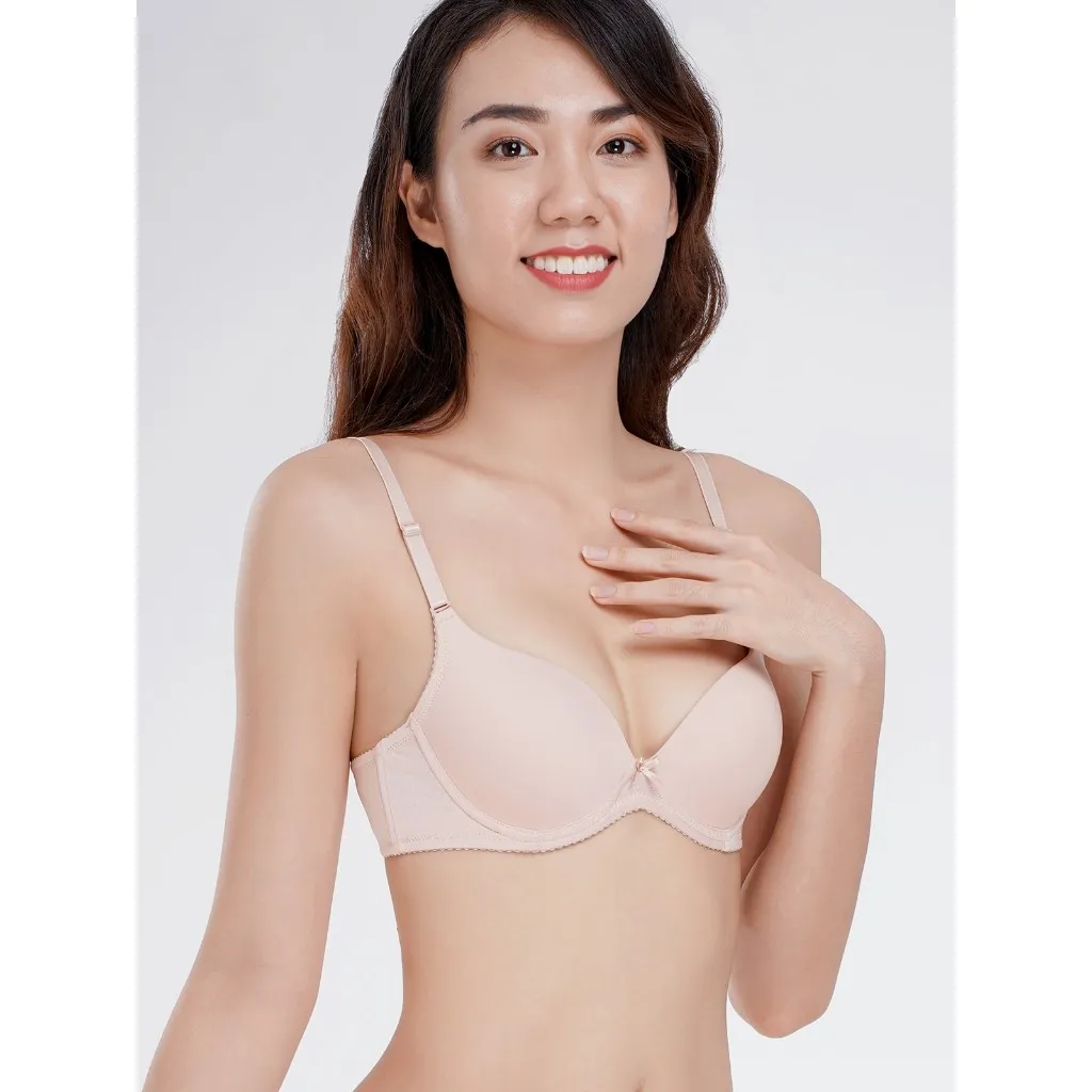 Ảnh Áo ngực nữ Misaki cúp 3/4 mút vừa nylon trơn M1023 1