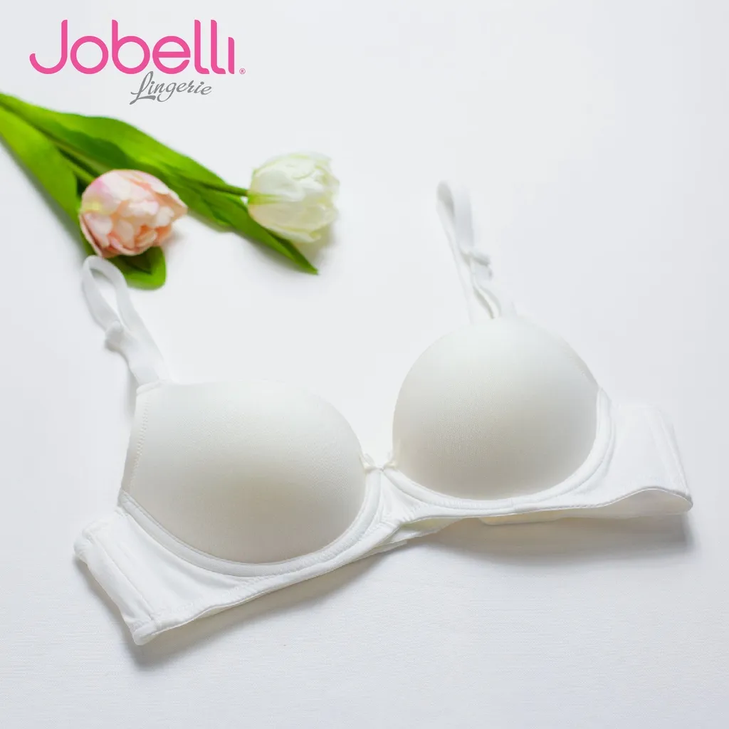 Ảnh Áo ngực nữ trơn, cúp quai xéo lên ôm bầu ngực, mút dày vừa Jobelli A2390 3