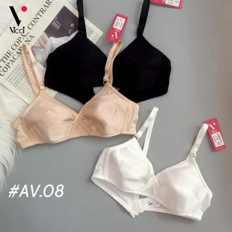 Ảnh Áo ngực nữ Vicci AV.03 - AV.08 không gọng, mỏng không đệm mút nhiều màu 1
