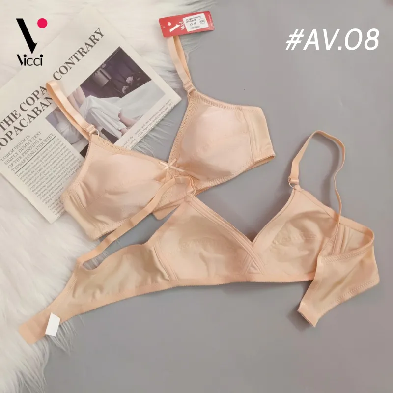 Ảnh Áo ngực nữ Vicci AV.03 - AV.08 không gọng, mỏng không đệm mút nhiều màu 2