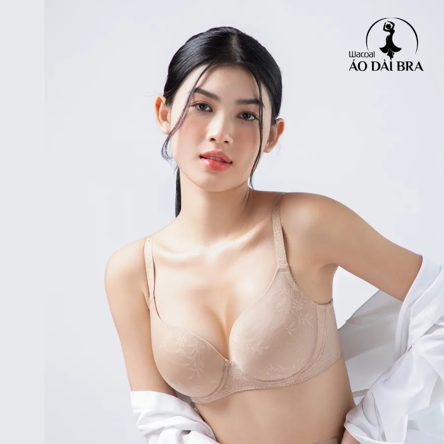 Ảnh Áo ngực nữ Wacoal có gọng đệm dày nâng ngực chống tuột, Áo lót nữ BIGSIZE áo dài bra - VVB5368 4