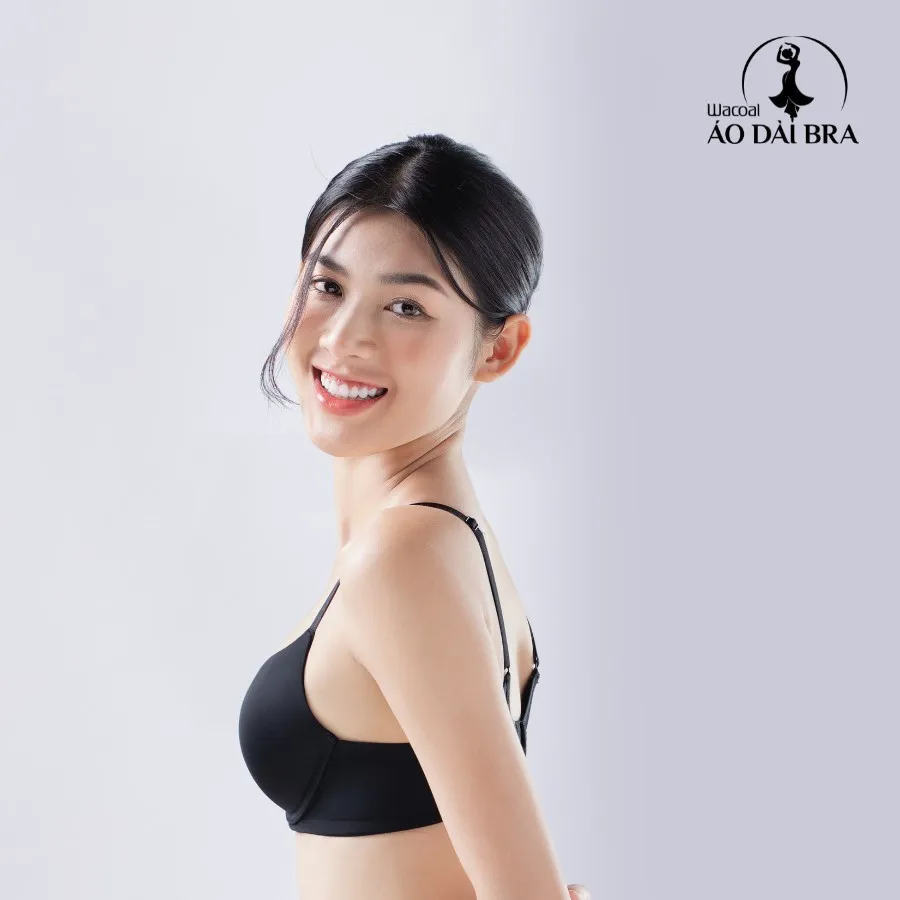 Ảnh Áo ngực nữ Wacoal mút dày 3cm nâng ngực có gọng chống tuột, Áo lót trơn dây vai cố định - IIB5395 4