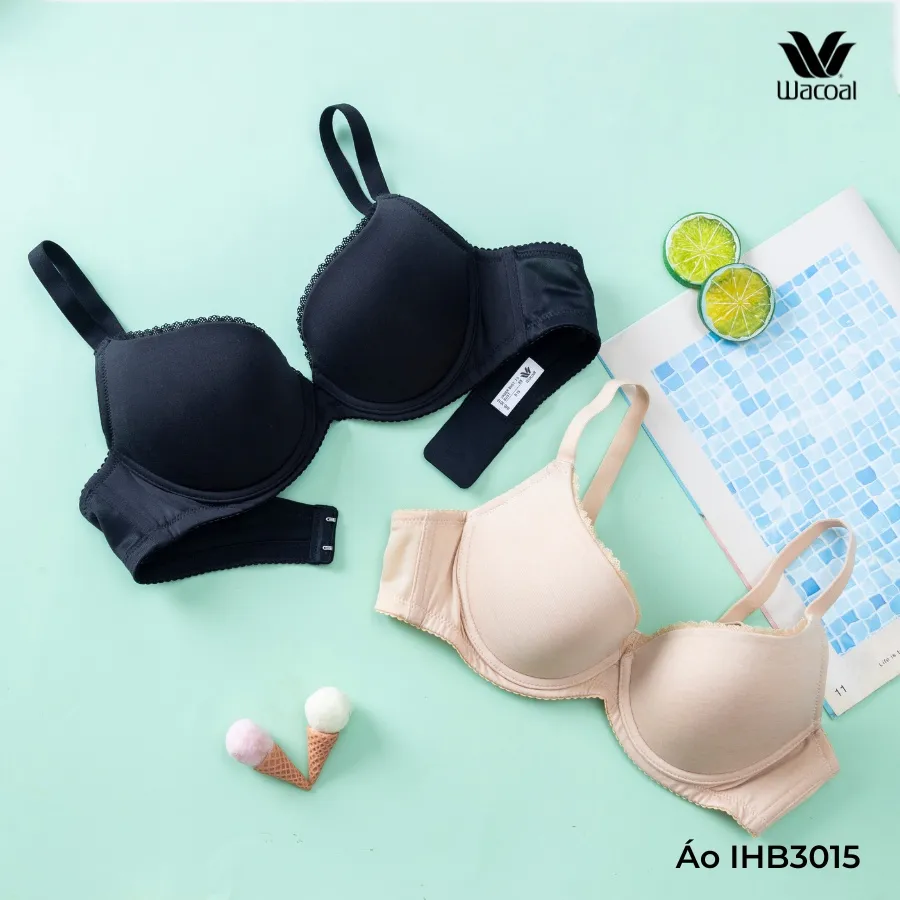 Ảnh Áo ngực nữ Wacoal mút mỏng nhẹ nâng ngực có gọng chống tuột, Áo lót nữ trơn dây liền - IHB3015 1