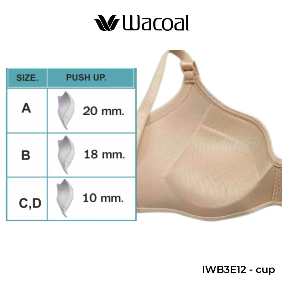 Ảnh Áo ngực nữ Wacoal Super Fit không gọng nâng ngực che mỡ lưng, Áo lót dây liền 4 mắc cài chống tuột - IWB3E12 3