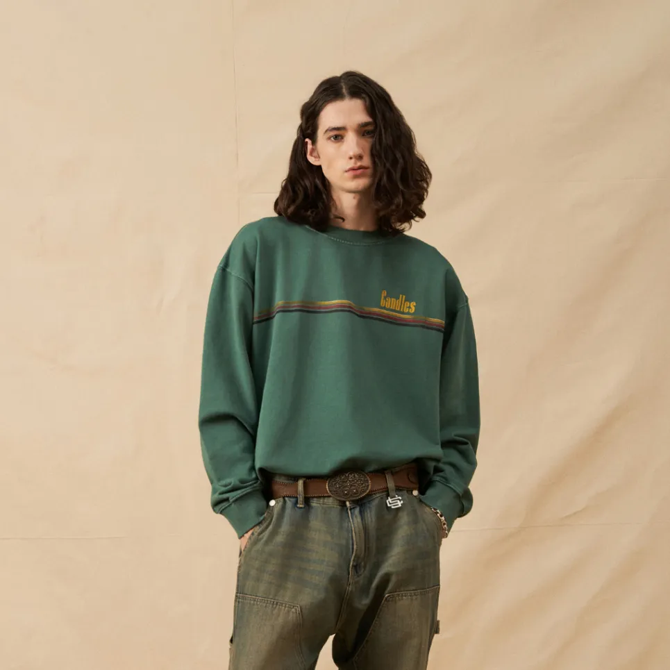 Ảnh Áo Nỉ Candles Flag Sweater Oversize Unisex 3