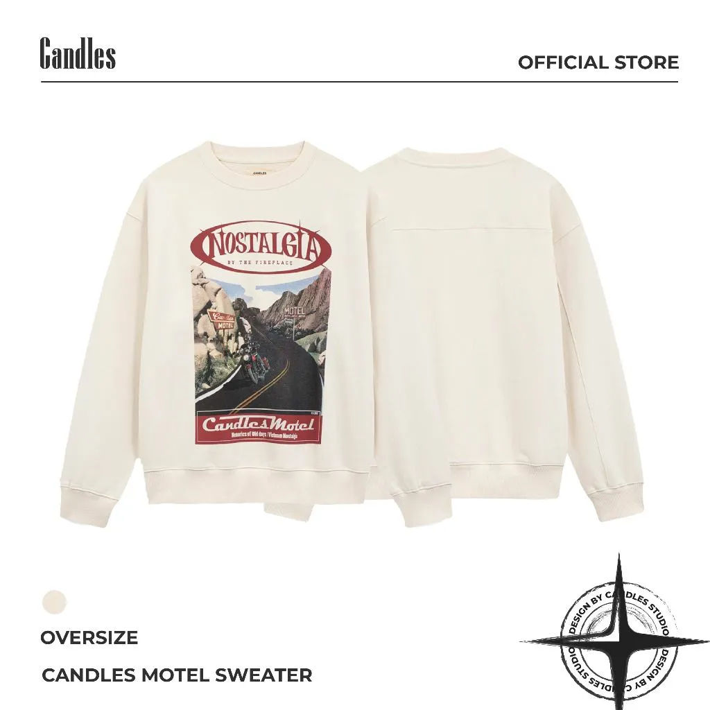Ảnh Áo Nỉ Candles Motel Sweater Oversize Unisex 1