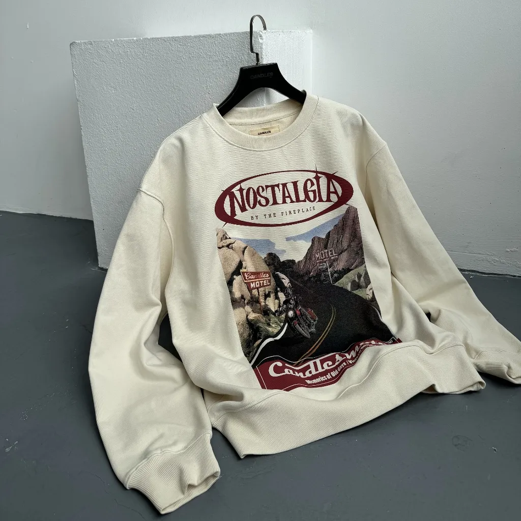 Ảnh Áo Nỉ Candles Motel Sweater Oversize Unisex 3