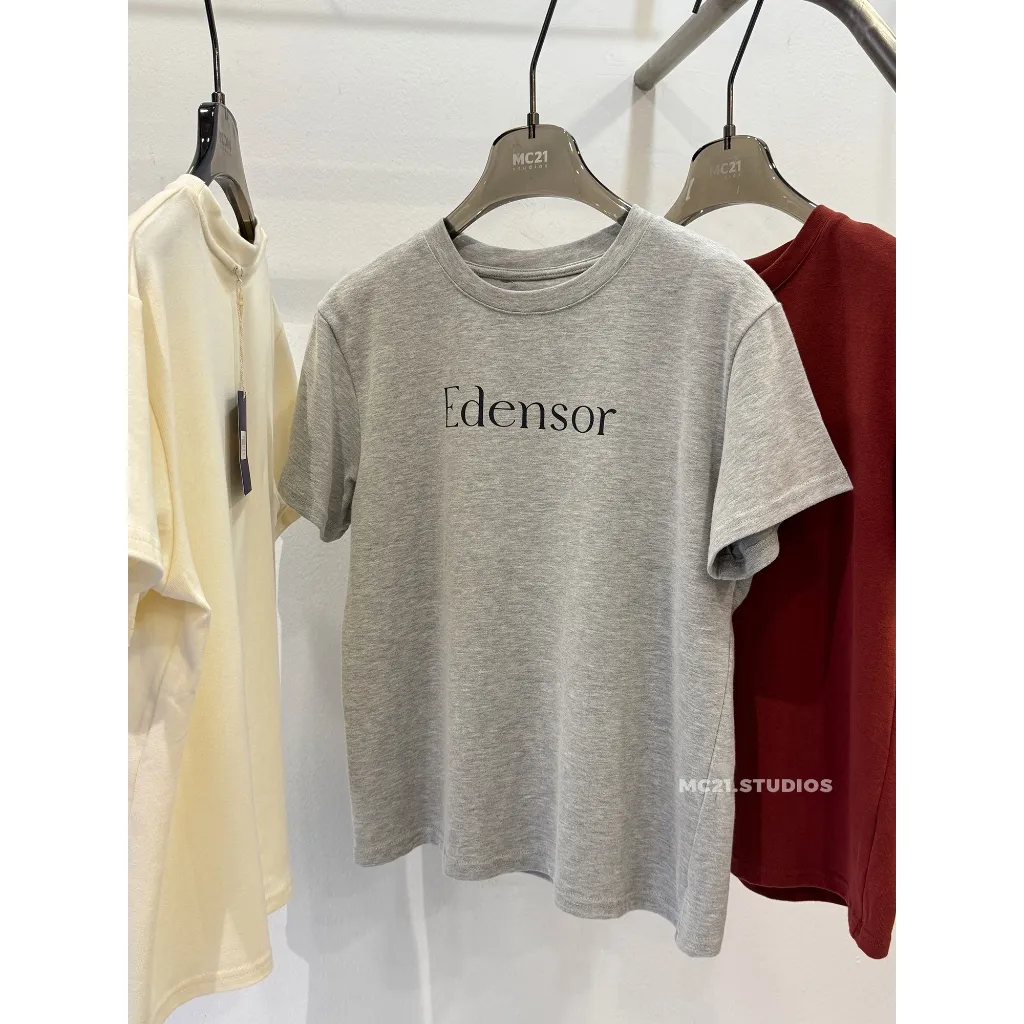 Ảnh Áo phông chữ Edensor dáng vừa chất cotton co giãn nhẹ MC21.studios a4330 2