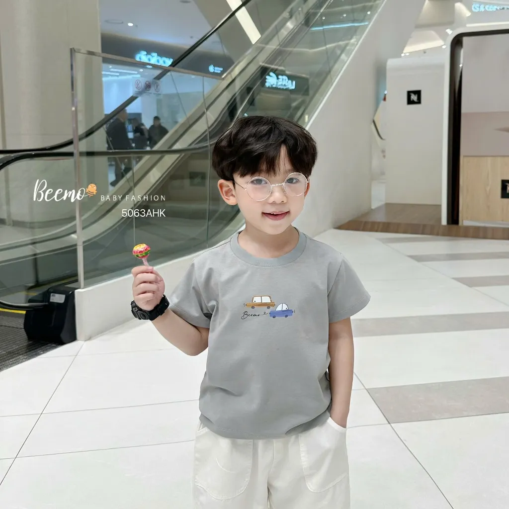 Ảnh Áo phông cộc tay Beemo in hình ô tô vải cotton 4C mềm mại mặc mùa hè cho bé 9-24kg 5063AHK 4