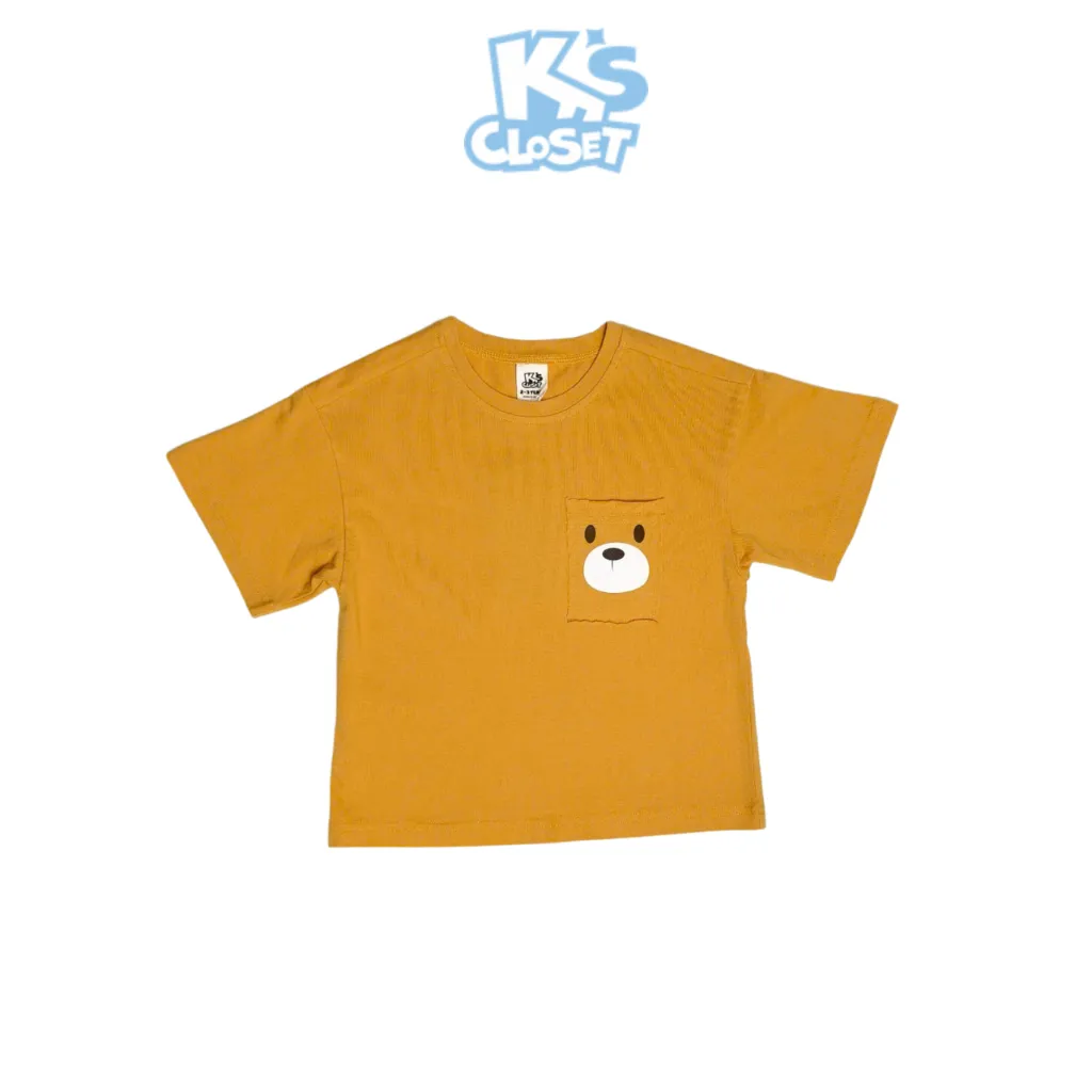 Ảnh Áo Phông Cộc Tay K'S CLOSET Chất Liệu Cotton Cho Bé Trai Và Bé Gái Từ 10-65kg (2-14T) KT047FOS, E042FIS 1