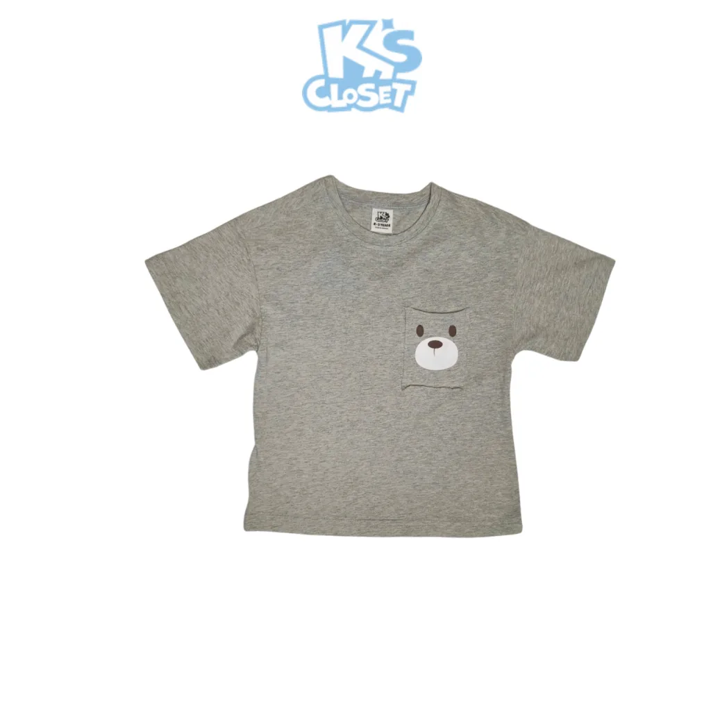 Ảnh Áo Phông Cộc Tay K'S CLOSET Chất Liệu Cotton Cho Bé Trai Và Bé Gái Từ 10-65kg (2-14T) KT047FOS, E042FIS 2