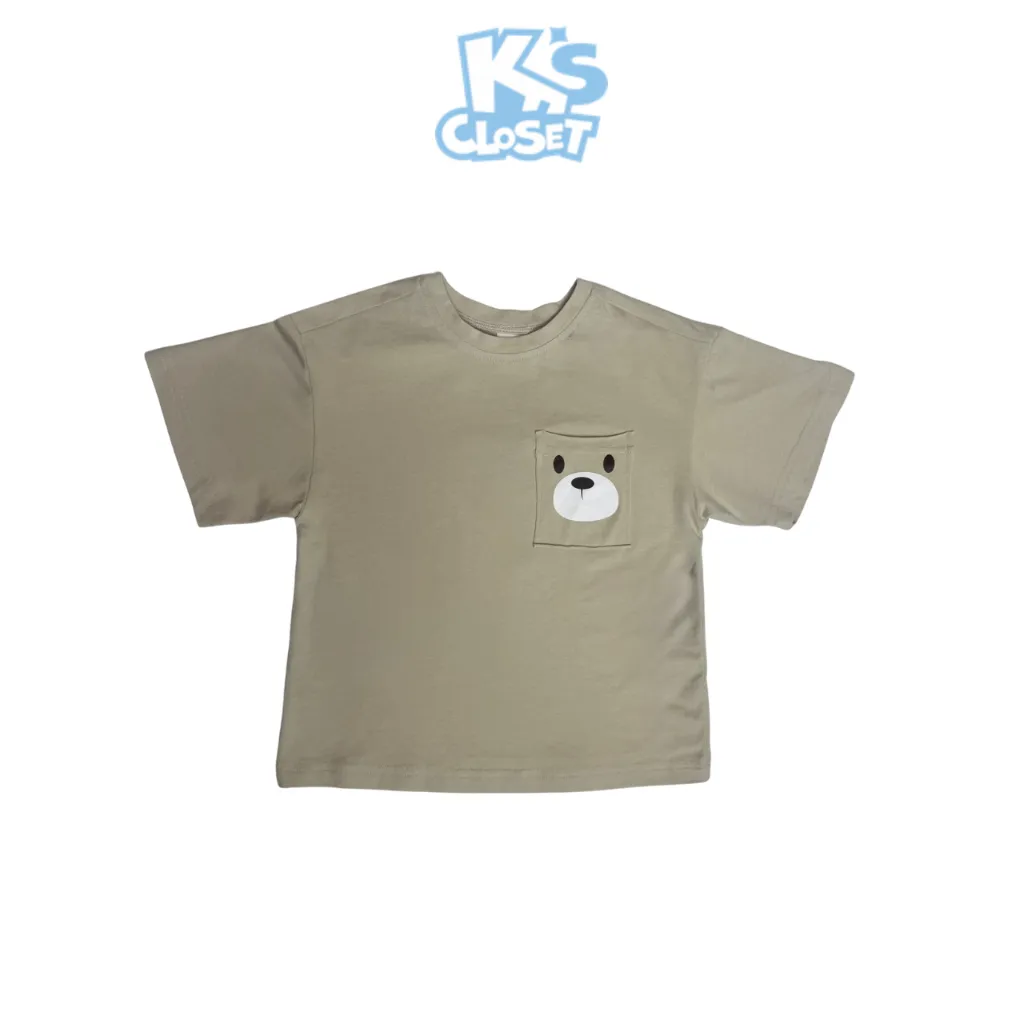 Ảnh Áo Phông Cộc Tay K'S CLOSET Chất Liệu Cotton Cho Bé Trai Và Bé Gái Từ 10-65kg (2-14T) KT047FOS, E042FIS 4