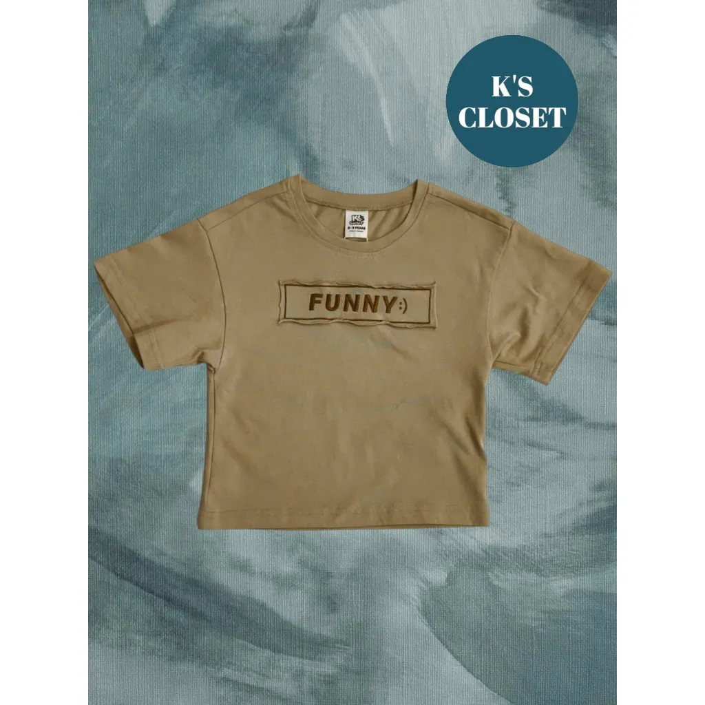 Ảnh Áo Phông Cộc Tay K'S CLOSET Chất Liệu Vải Cotton Cho Bé Trai (2-14 tuổi) từ 10kg - 55kg E232FIS 1