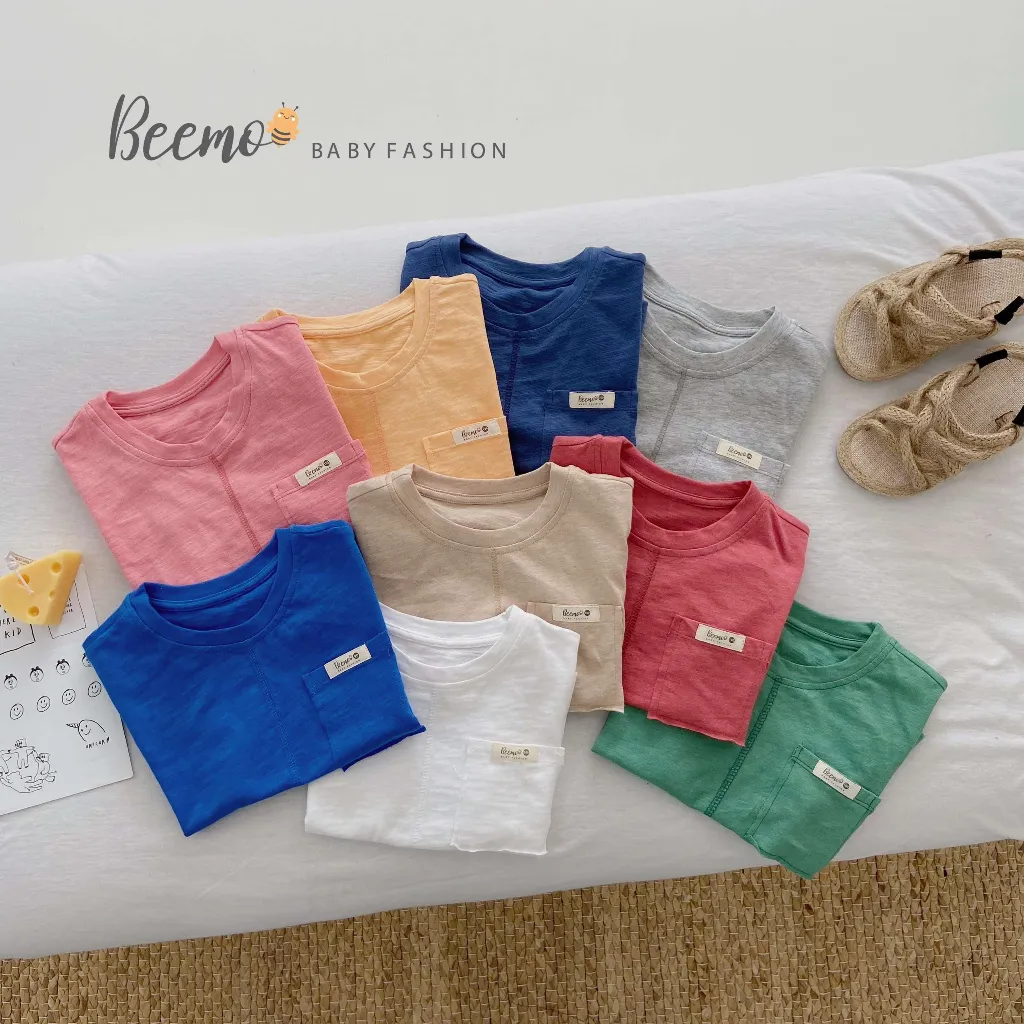 Ảnh Áo phông cotton ba lỗ Beemo cho bé trai, bé gái kiểu dáng tanktop Hàn Quốc - 21A020 2