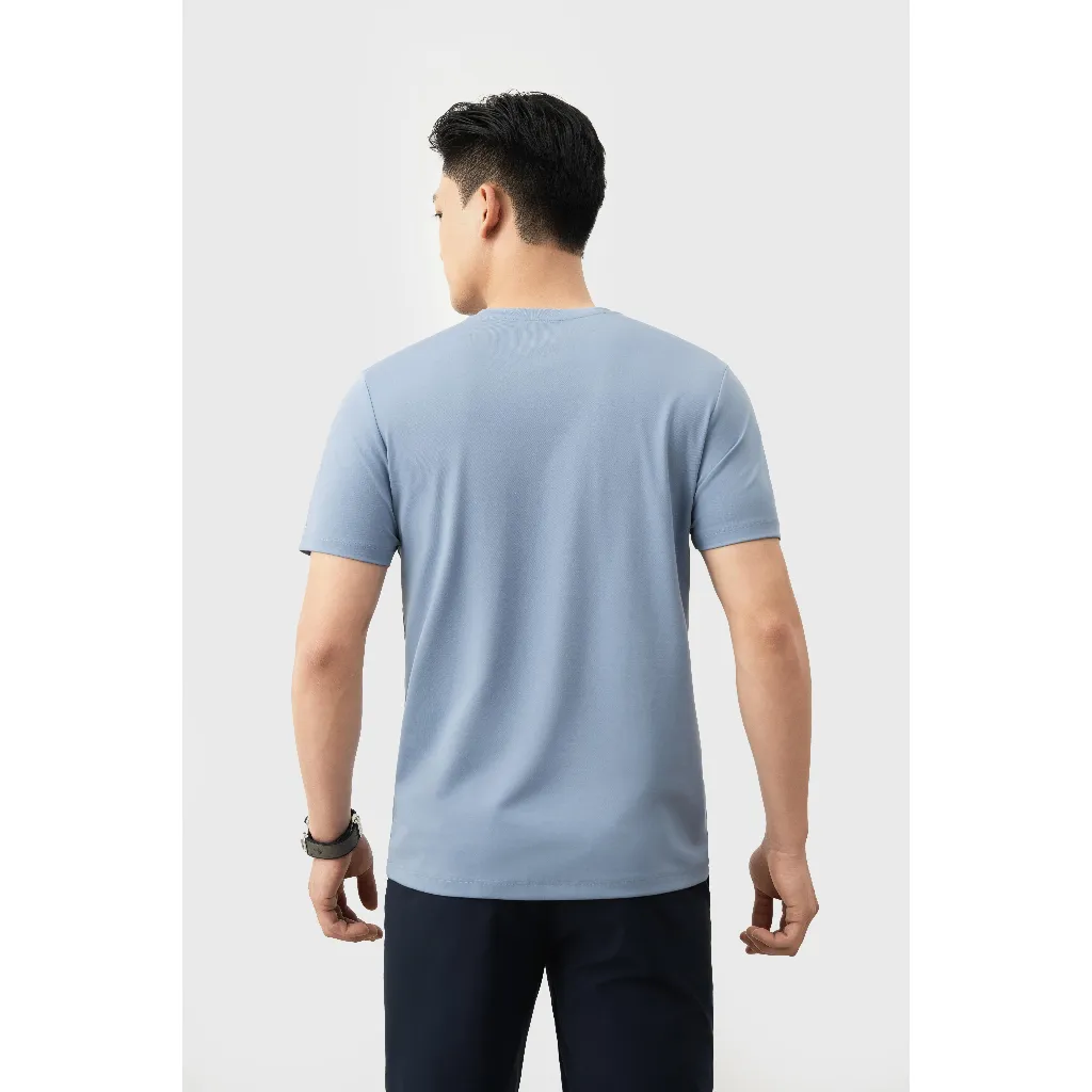 Ảnh Áo Phông Nam 8APKB403 Biluxury Thời Trang Nam, Áo Thun Trơn Cotton Co Giãn 4 Chiều 2