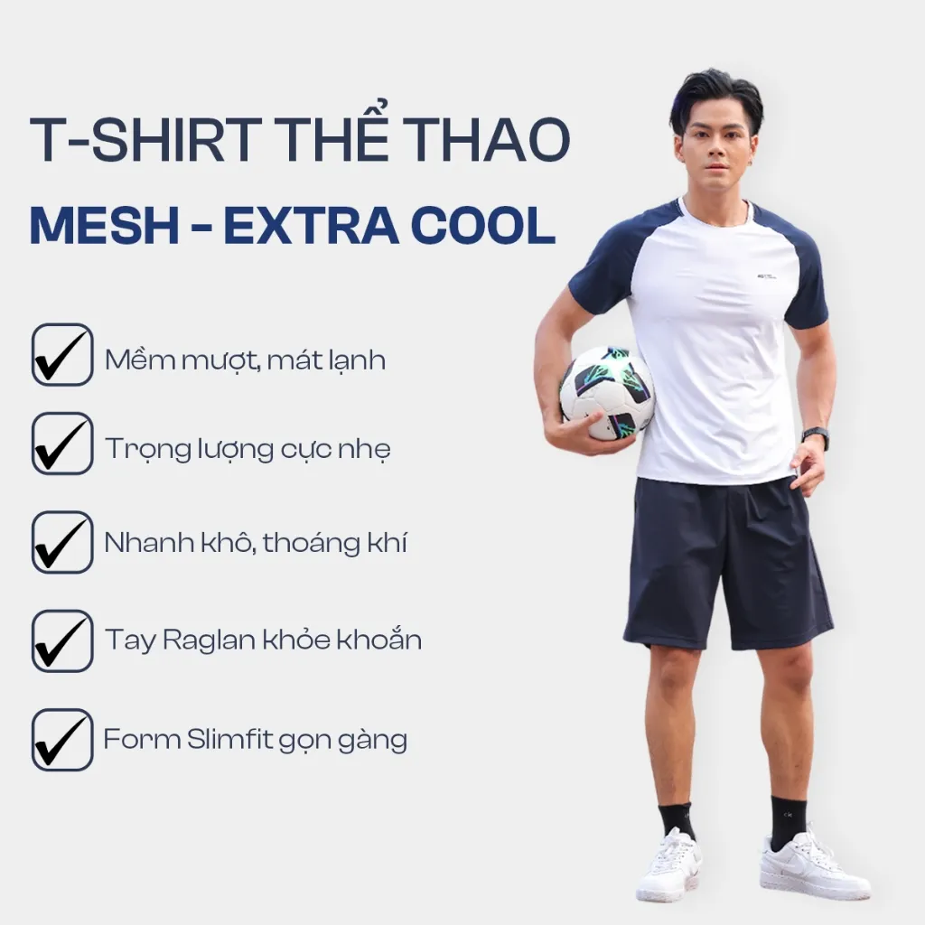 Ảnh Áo Phông Nam Cổ Tròn Mùa Hè 5S FASHION COOLING Nhẹ Mát, Thiết Kế Tay Raglan Khỏe Khoắn (01-ATS25055) 2