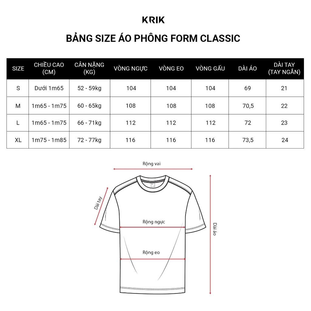 Ảnh Áo Phông Nam KRIK Form Classic Thiết Kế Công Nghệ In Sốp Với Font Chữ Kí Tinh Tế Tạo Tạo Điểm Nhấn AP1321 1