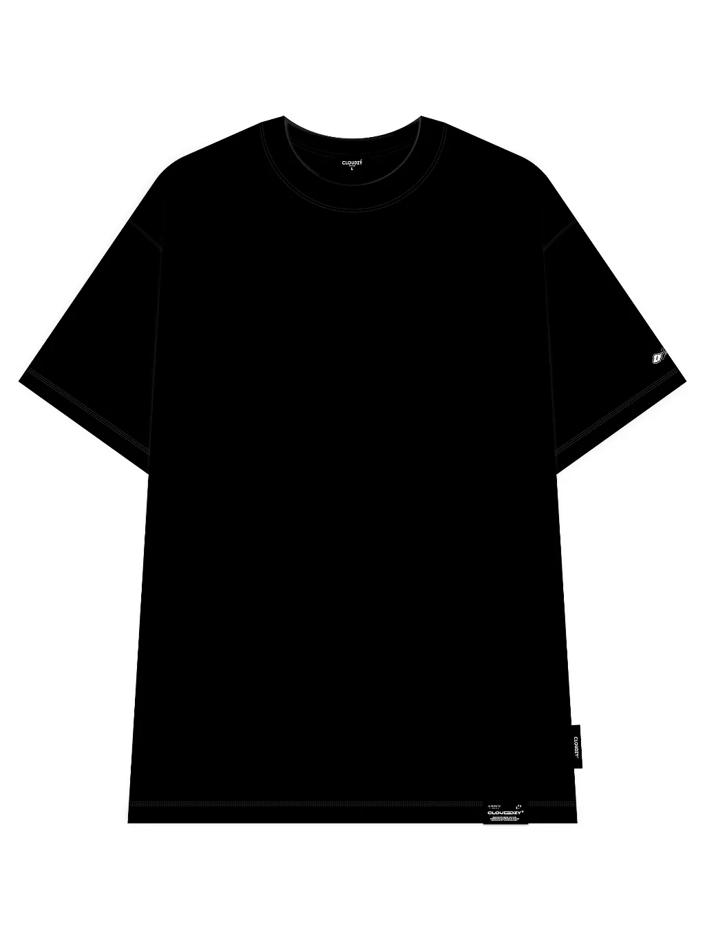 Ảnh Áo phông nam nữ unisex tay lỡ AT TRƠN CLOUDZY thun form rộng local brand teen cổ tròn oversize 2