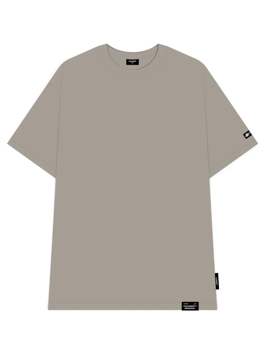 Ảnh Áo phông nam nữ unisex tay lỡ AT TRƠN CLOUDZY thun form rộng local brand teen cổ tròn oversize 3