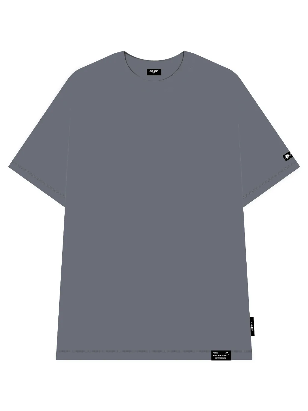 Ảnh Áo phông nam nữ unisex tay lỡ AT TRƠN CLOUDZY thun form rộng local brand teen cổ tròn oversize 4
