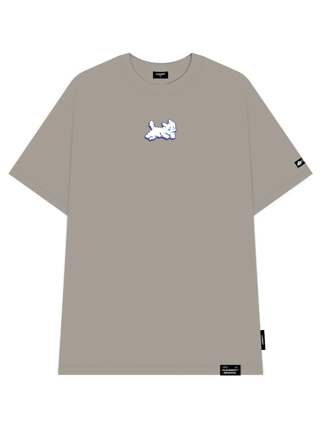 Ảnh Áo phông nữ nam local brand unisex tay lỡ thun form rộng teen cổ tròn oversize CLOUDZY CLOUDOG 3