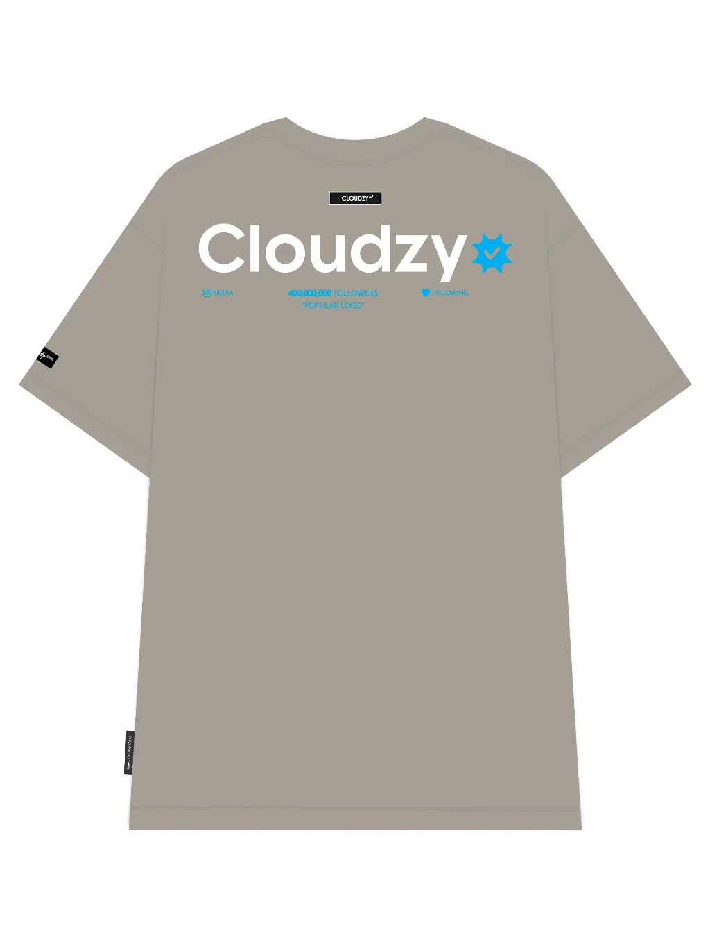 Ảnh Áo phông nữ nam unisex tay lỡ thun form rộng local brand teen cổ tròn oversize CLOUDZY POPULAR 4