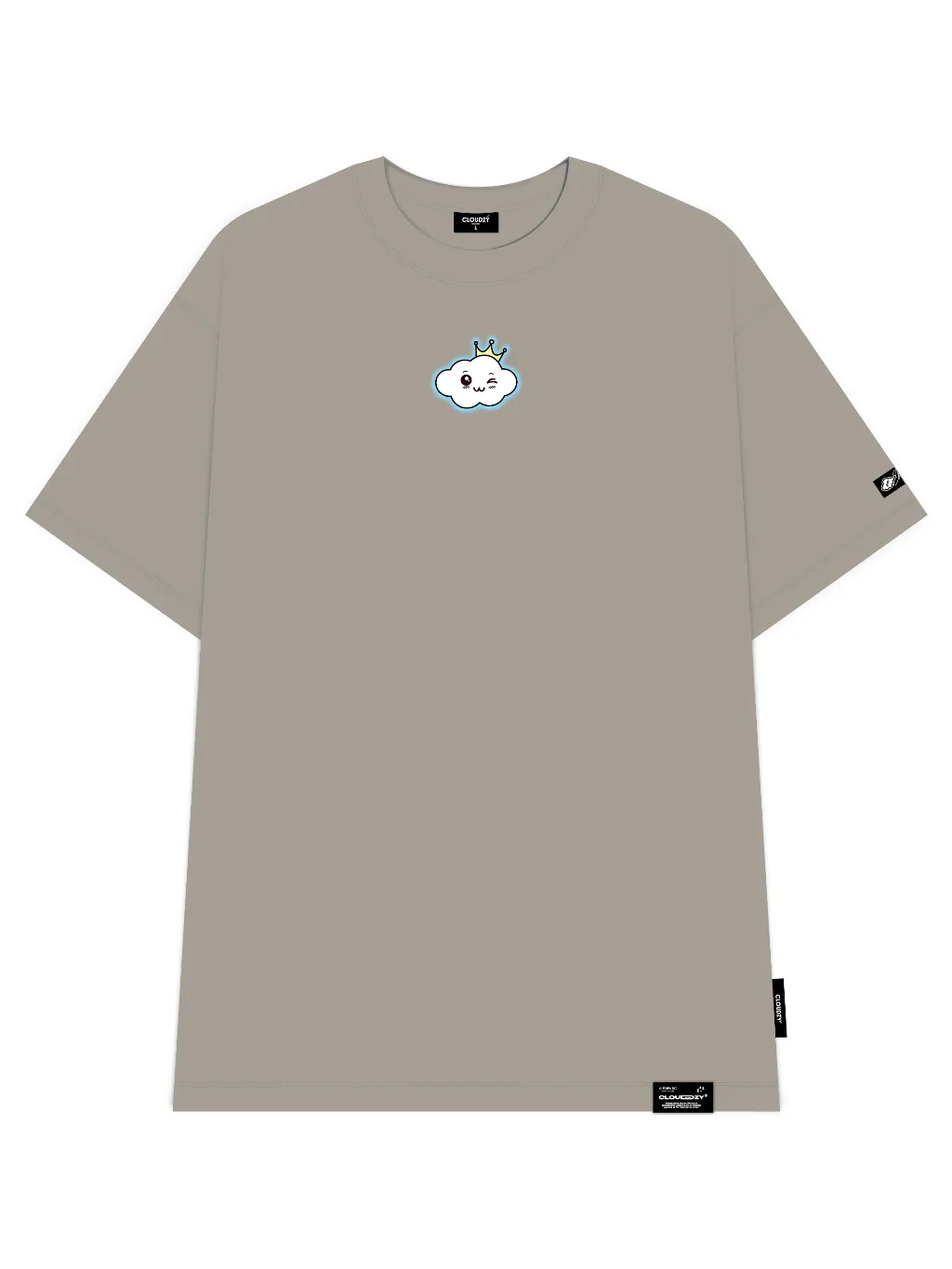 Ảnh Áo phông nữ nam unisex tay lỡ thun local brand form rộng teen cổ tròn oversize CLOUDZY CÂN ĐẨU VÂN 4