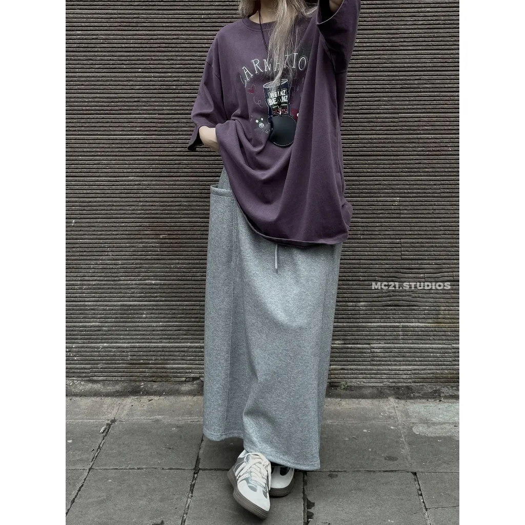 Ảnh Áo phông oversize tay lỡ heinz chất cotton tự nhiên MC21.studios a4410 3