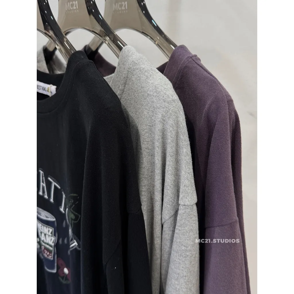 Ảnh Áo phông oversize tay lỡ heinz chất cotton tự nhiên MC21.studios a4410 4