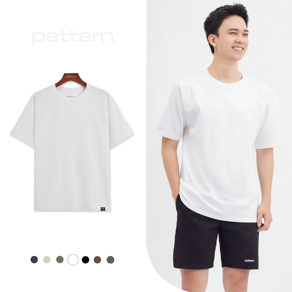 Ảnh Áo Phông Raglan Cotton Trơn 7 Màu Basic PATTERN PA048 4